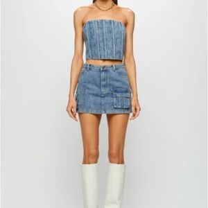 Sofie the Label Joss Denim Bustier NWT